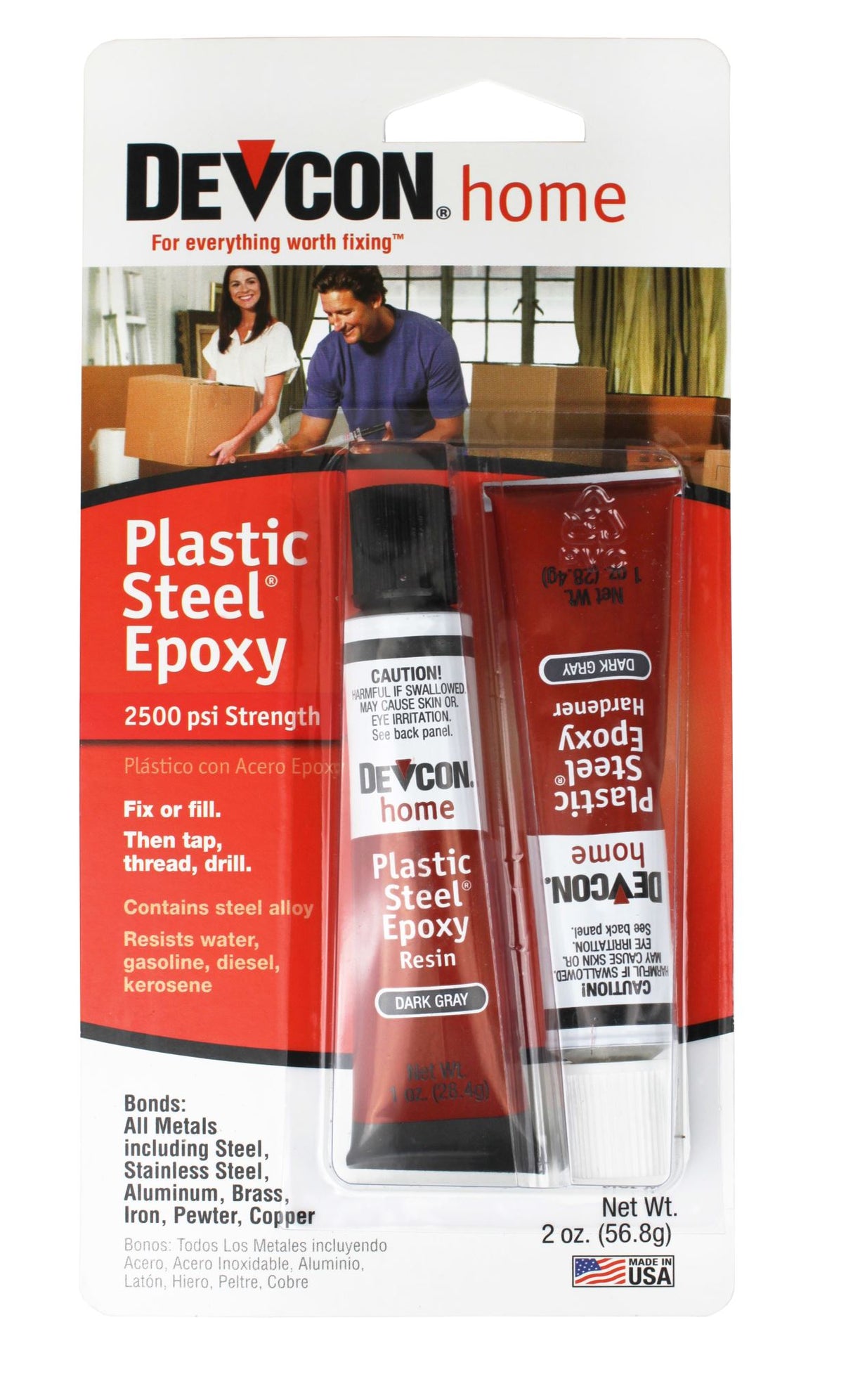 Devcon Plastic Steel Epoxy (Two Tubes) 56.8gm