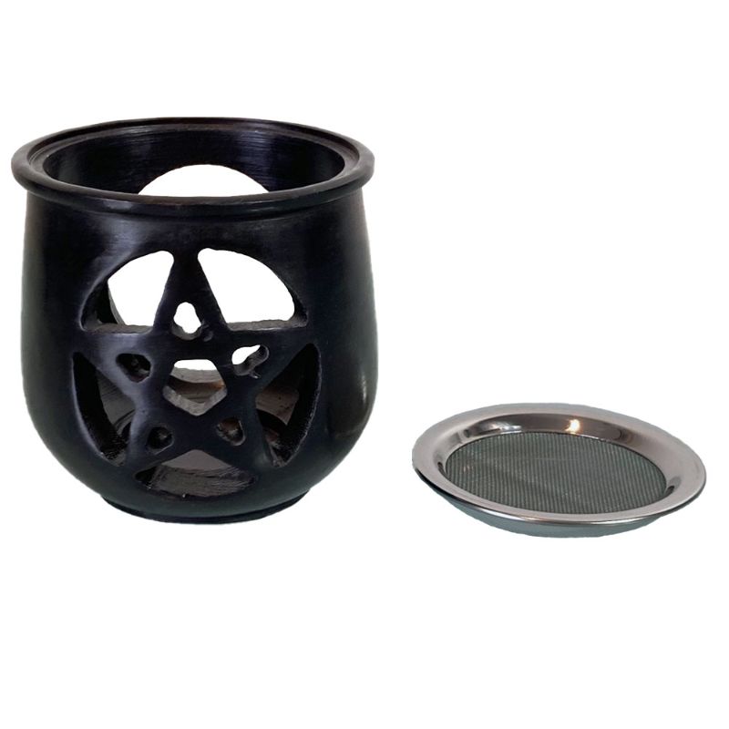 Pentacle Soapstone Resin Burner