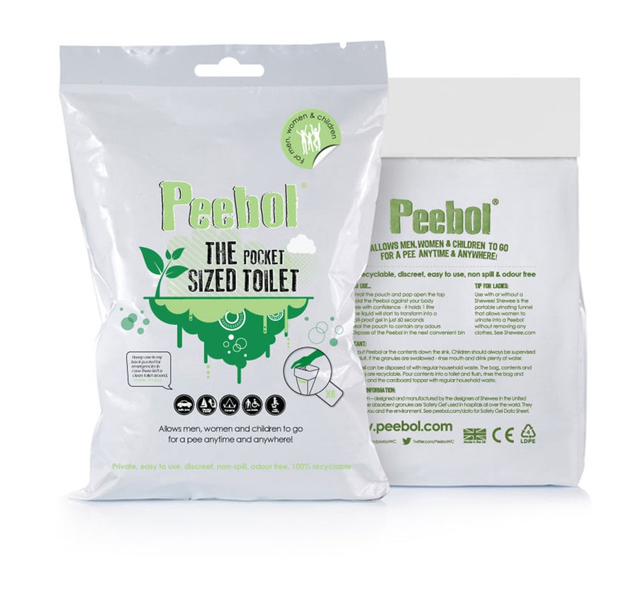 Peebol Absorbent Pouch 10 packs of 6