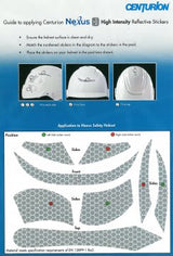 Nexus Helmet - Reflective Sticker Kit (Each) - Silver