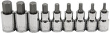 JBS 9 Piece 1/2" Inhex Modpak Socket Set A/F
