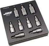 JBS 9 Piece 1/2" Inhex Modpak Socket Set Metric
