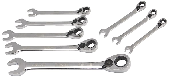 JBS 8 Piece Ratcheting Modpak Spanner Set