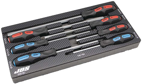 JBS 7 Piece Tang Thru Screwdriver Set Modpak (Each)