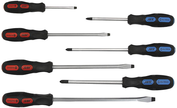 JBS 7 Piece Tang Thru Screwdriver Set Modpak (Each)