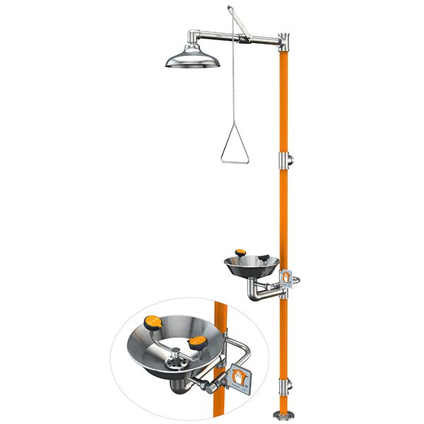 Safety Station with Eye/Face Wash -Stainless Steel (Each)