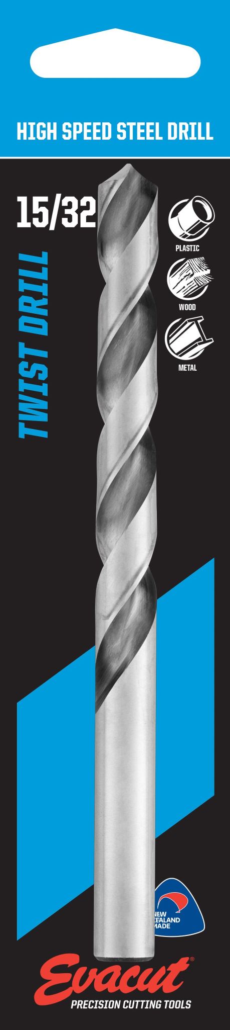 Jobber Drill 15/32" - Evacut