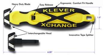 Klever Xchange Safety Knife Standard - Blue