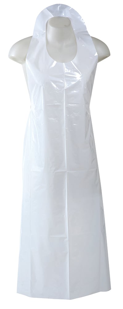 Eagle LDPE Apron White 840x1500mm (Carton of 500)
