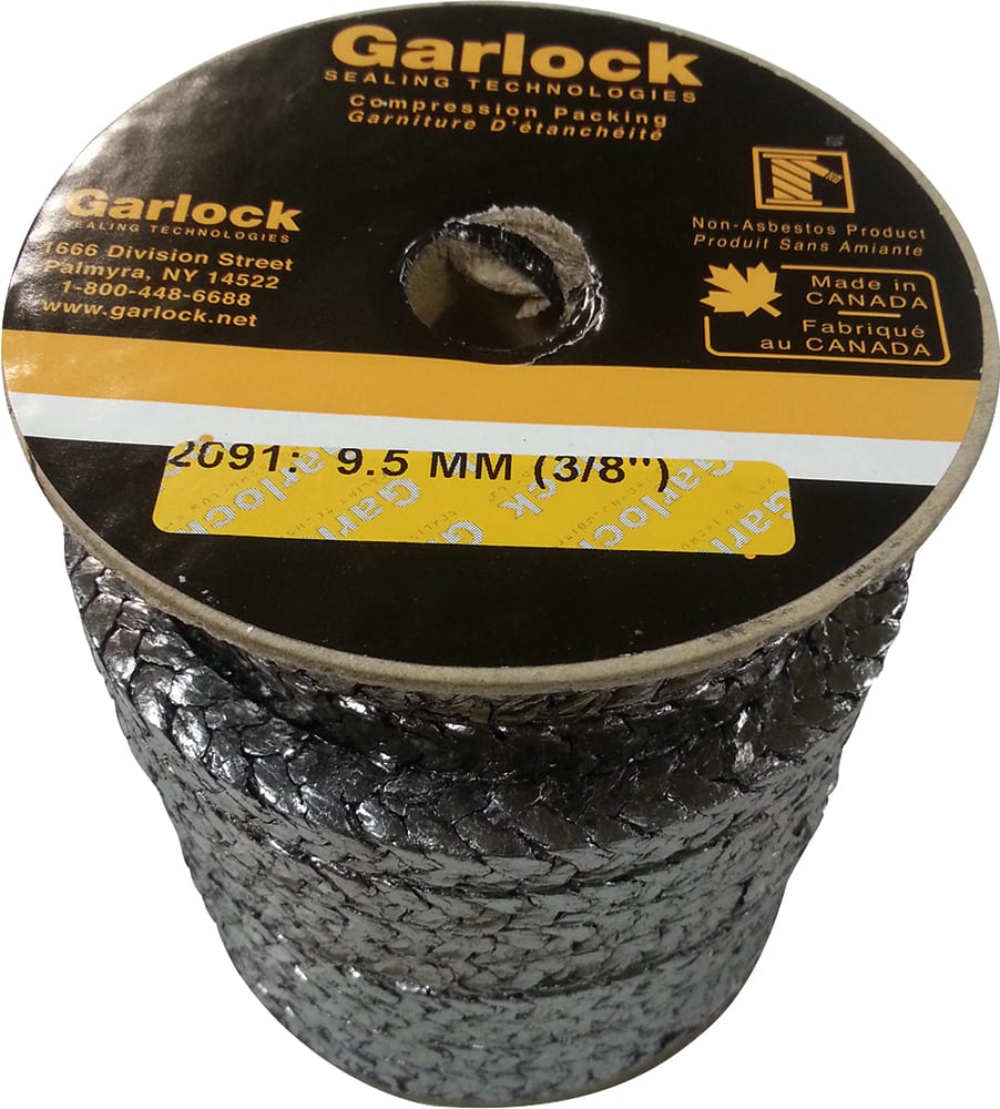 Garlock Style -2091 Graphite Packing 6.9m X 9.5mm