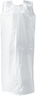 Eagle LDPE Smock with Header Block White 775x1400mm (Carton of 200) - White