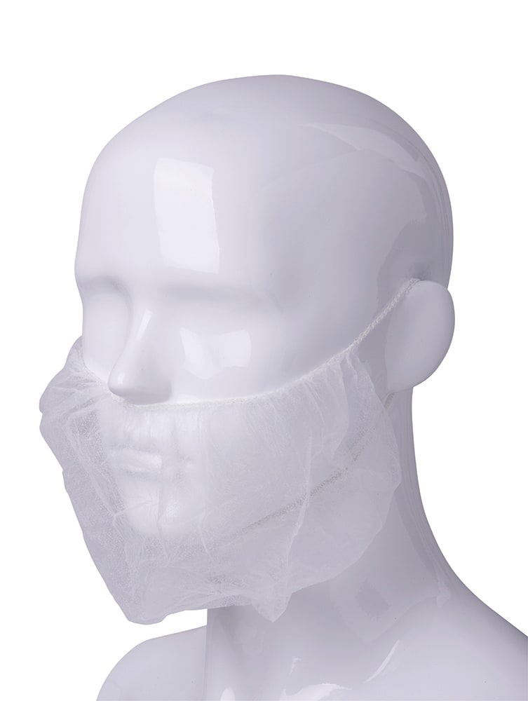 Harveys Beard Cover with Single Loop White (Pack of 100)