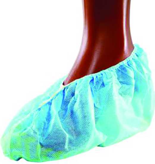 Anti - skid Non - woven Overshoe Blue - 41x15cm - Pack of 100 (Packet)