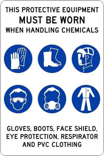 Chemical Handling Sign (Each)