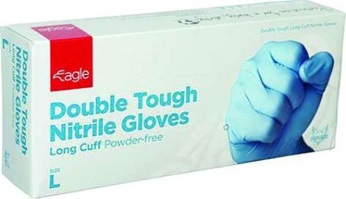Double Tough Nitrile Powder Free Gloves - 2XL (Box of 50)