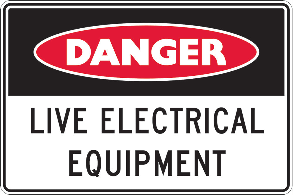 Danger Sign | Live Electrical Equipment W125mm x H90mm (Pack of 5) - Standard
