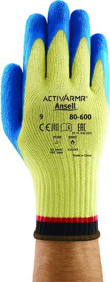 Ansell ActivArmr 80-600 Latex Kevlar Cut C Gloves-7-11-Pair