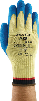 Ansell ActivArmr 80-600 Latex Kevlar Cut C Gloves 7-11 (Pair) - Standard - 08
