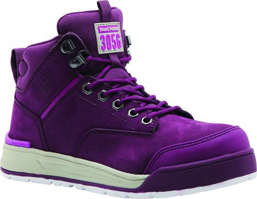 Hard Yakka Women's 3056 Side Zip Safety Boots - Shiraz (Size 4)