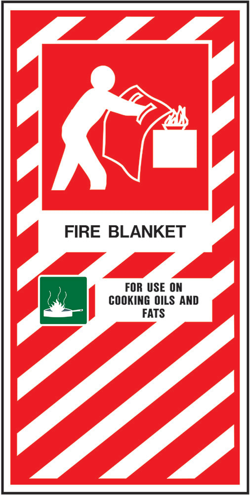 Fire Sign | Fire Blanket - Standard W200mm x H400mm (Single Sided) - Standard