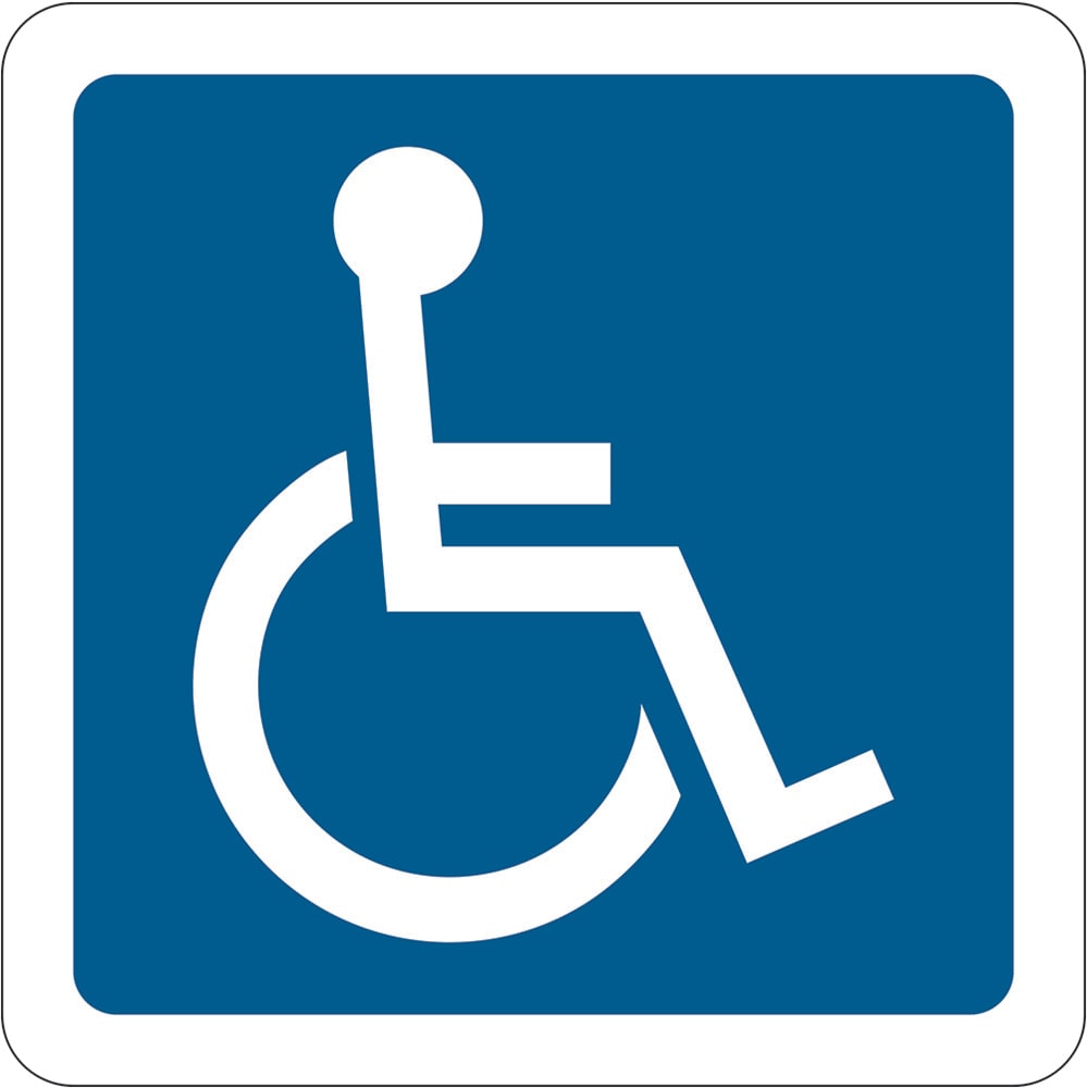 General Info Sign | Wheel Chair W150mm x H150mm (Single Sided)