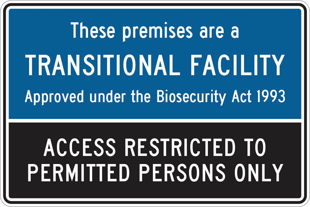 General Info Sign | Transitional Facility W450mm x H300mm (Single Sided)