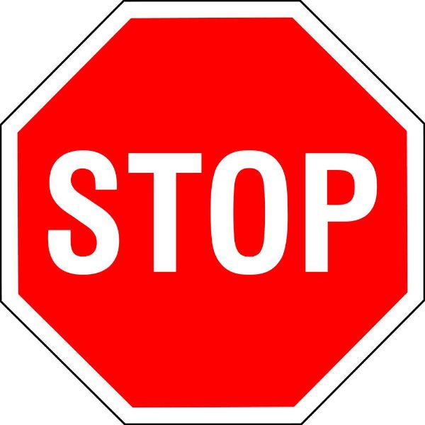 Stop Sign - 450 x 450mm (Each)
