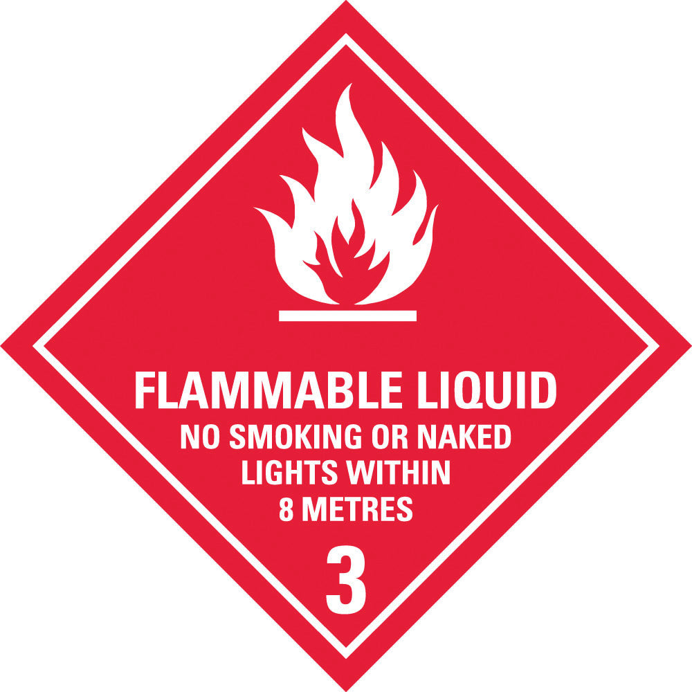 Dangerous Goods Sign | Flammable Liquid W400mm x H400mm