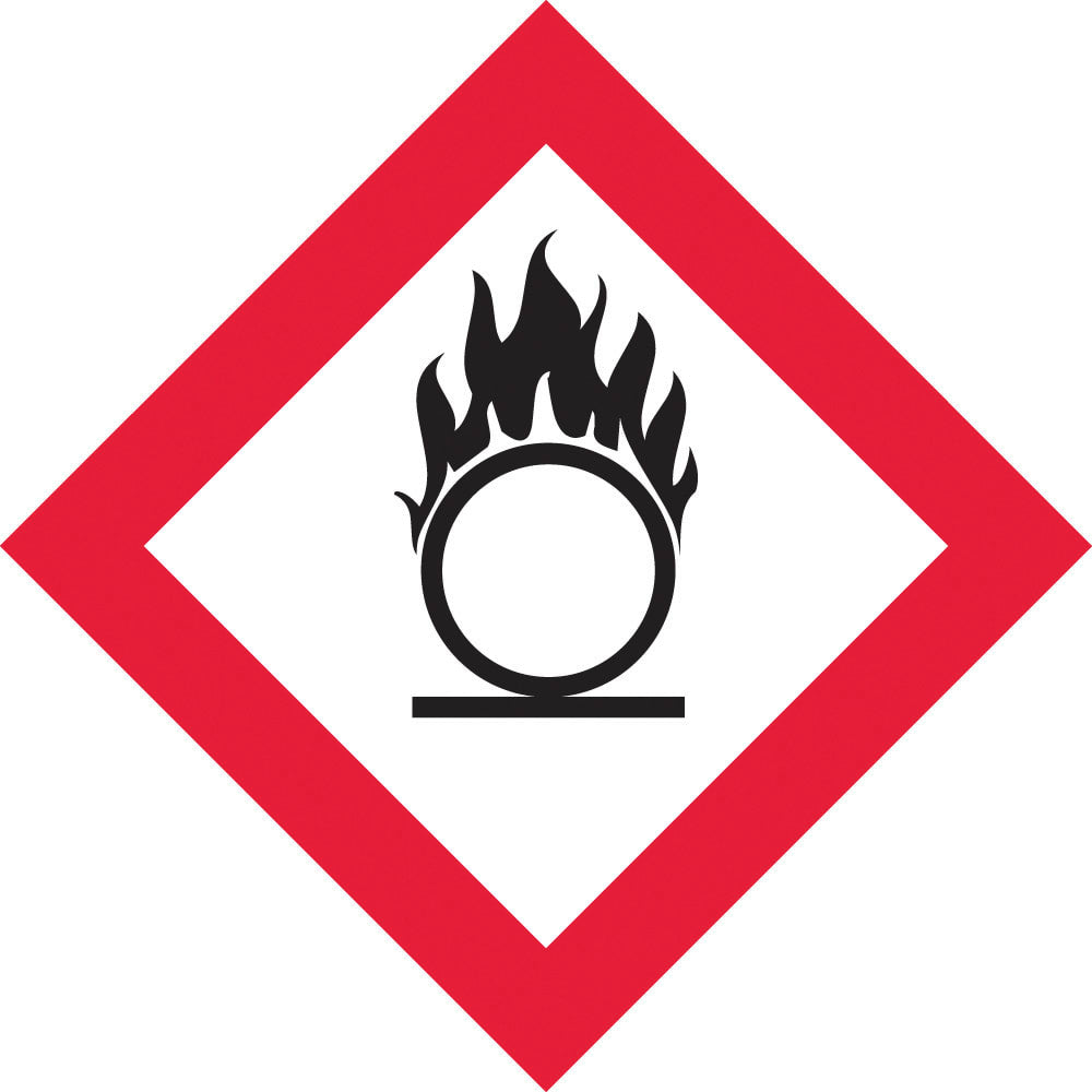 Dangerous Goods Sign | Oxidiser Pictogram W400mm x H400mm