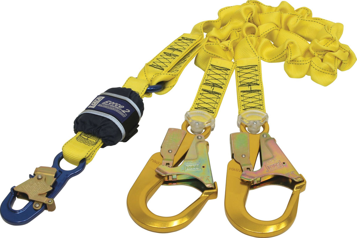 3M DBI-SALA Force2 Elastic Twin Lanyard Z12202519E 2m (Each)