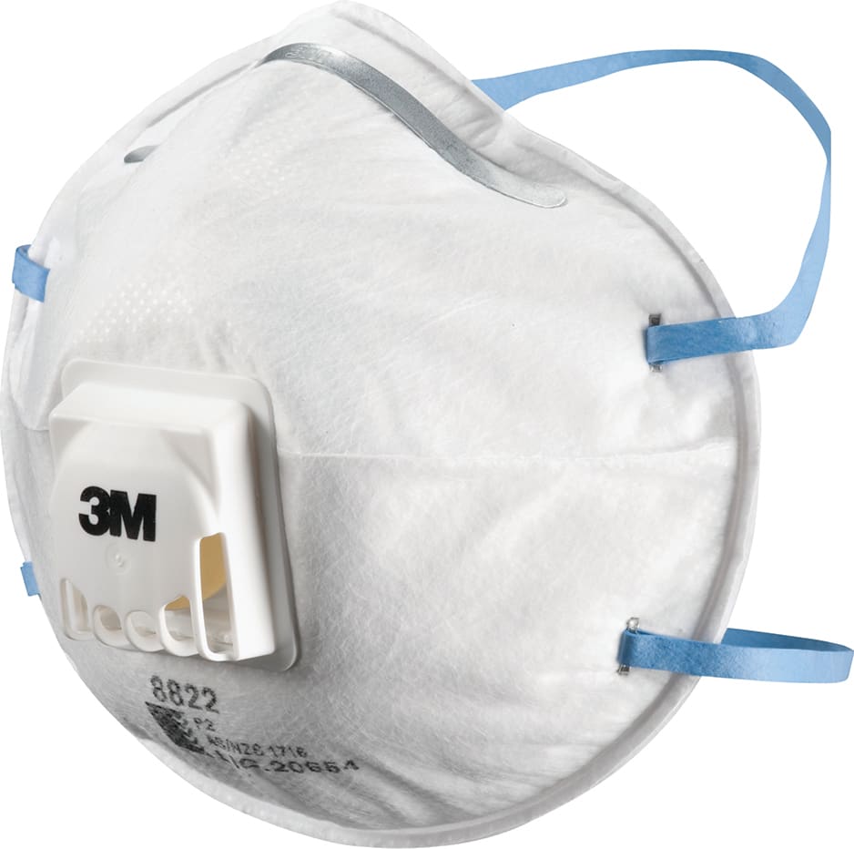 3M Particulate Respirator 8822, P2, valved Box of 10