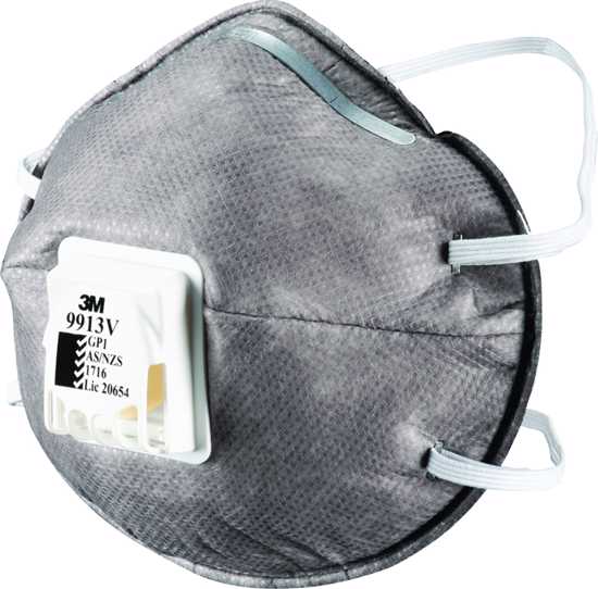 3M Respirator 9913V, GP1, Nuisance Org Vap valved-Medium-10-Box