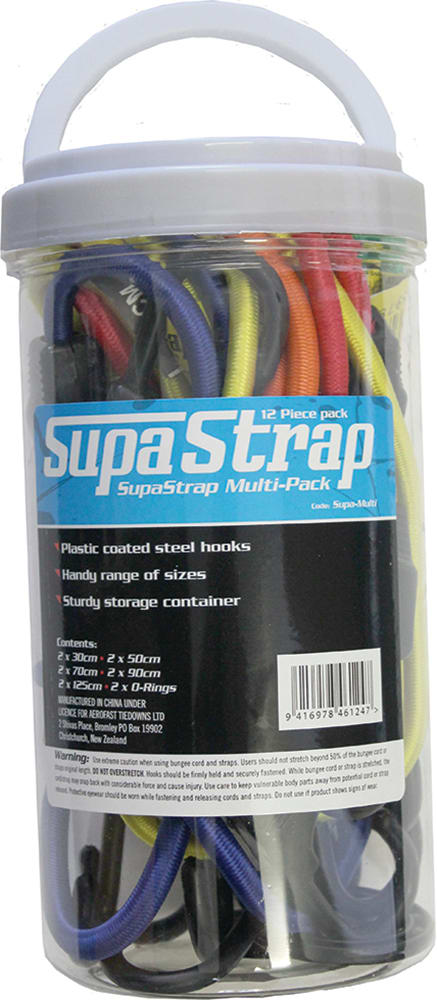 Supastrap Bungee Multi 12 Pack