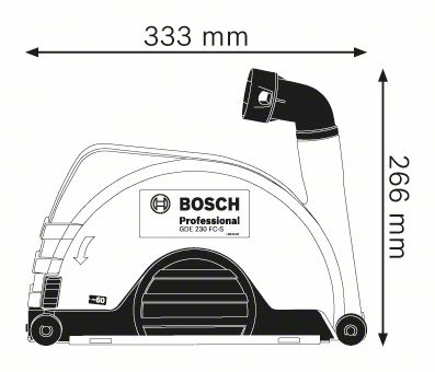 Bosch GDE 230 FC-S Dust Extraction Guard
