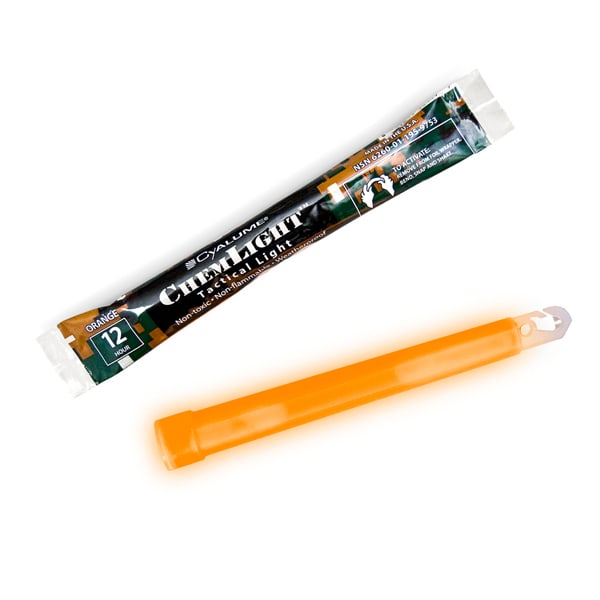 Cyalume Chemlight 6" Light Stick - 12 Hour Orange