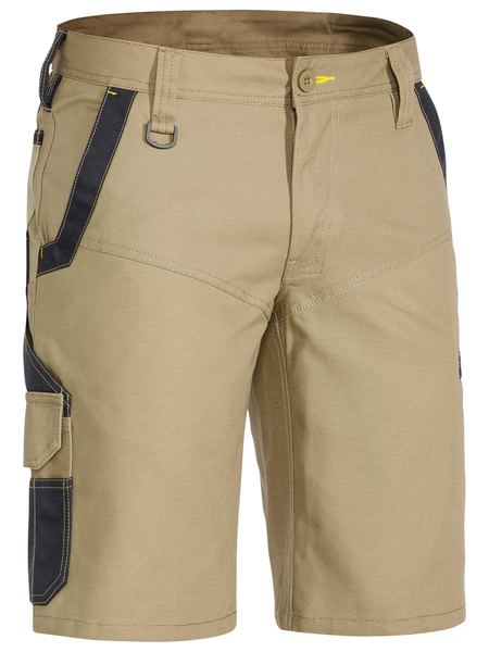 Bisley, FLX & MOVE Stretch Short, BSHC1130 (Each) - Khaki - Size: 12