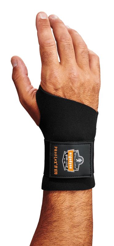 Ergodyne Ambidextrous Single Strap Wrist Support - Black (Size: M)