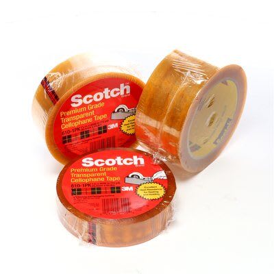 Scotch Light Duty Packaging Tape 610 Heat Resist 19mm x 66m (Roll)