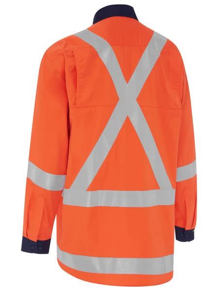 Bisley, TTMC Lightweight Shirt BS6248XT - Orange (Size: M)