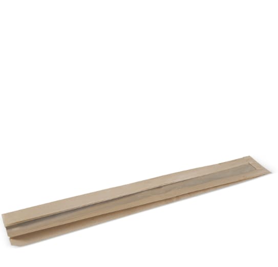 Detpak Frenchstick Window Paper Bags 710X110X40mm 500 (Case)