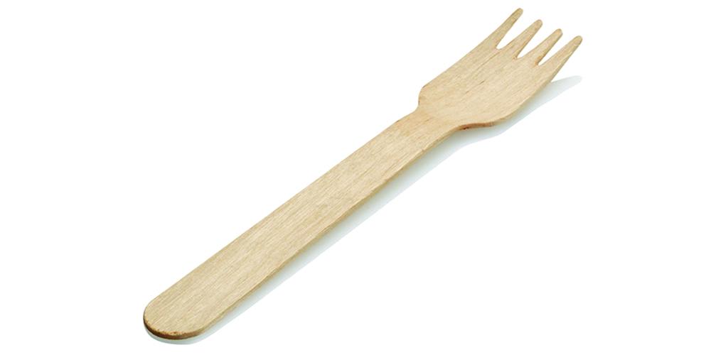 Wooden Fork 14cm 100 (Pack)