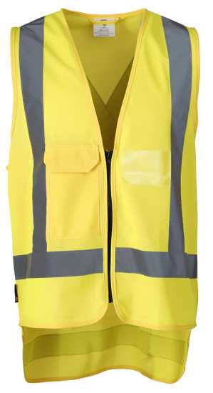Workhorse, X-back Safety Vest with ID, MVE029 (Each) - Yellow - Size: L