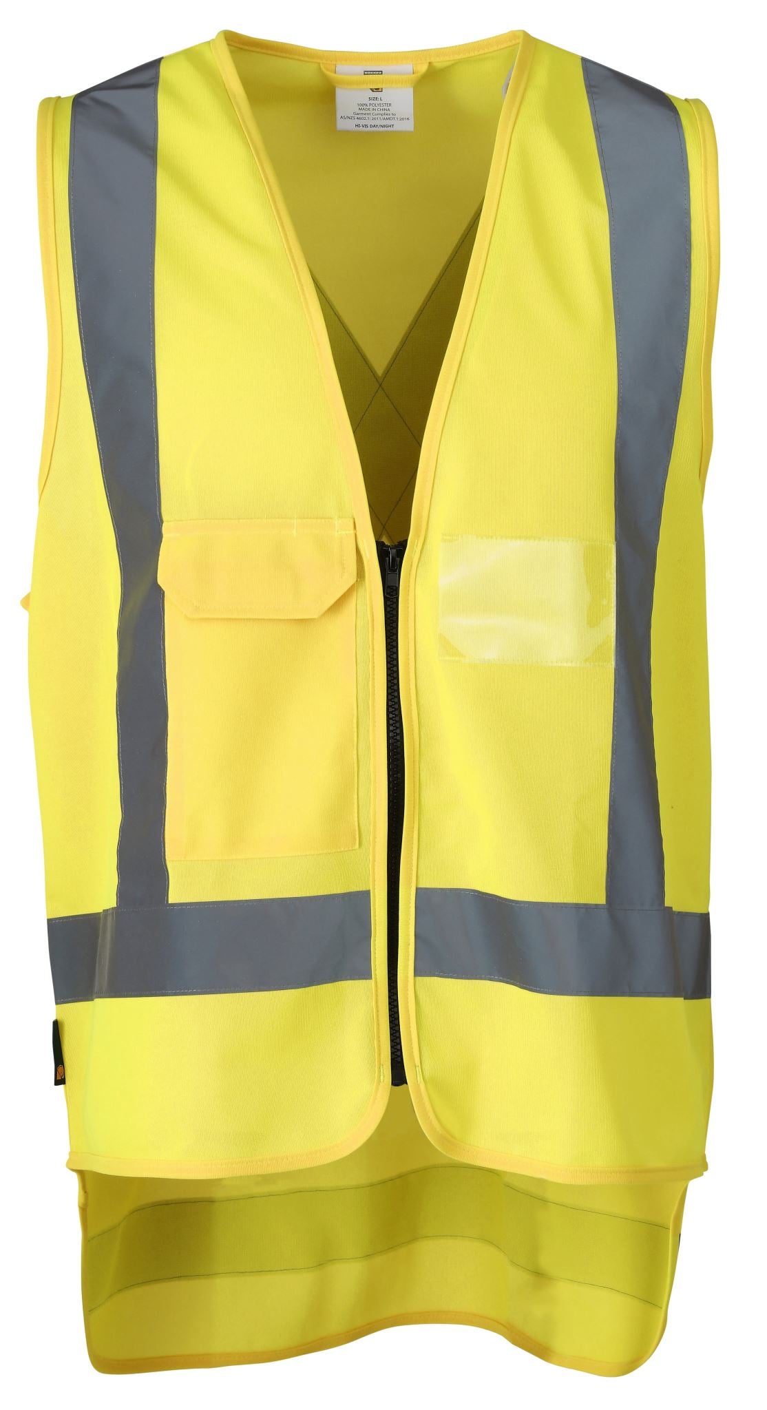 Workhorse, X-back Safety Vest with ID, MVE029 (Each) - Yellow - Size: XL