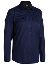 Bisley, Women's Airflow Ripstop Shirt, BL6414 - Navy - 08