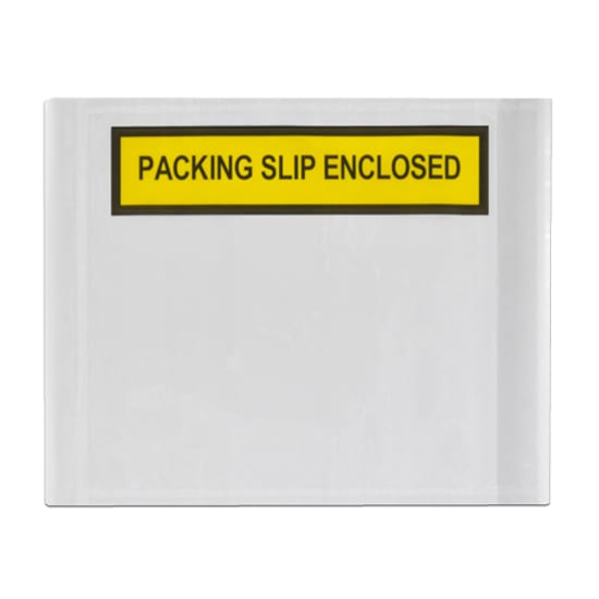 Hi Tack Packing Slip Enclosed Pouches-115 x 150mm-1000-Box