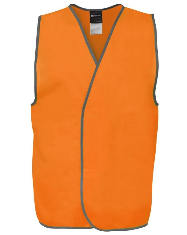 JB's Wear, Day Hi Vis Safety Vest - Orange (Size: L)