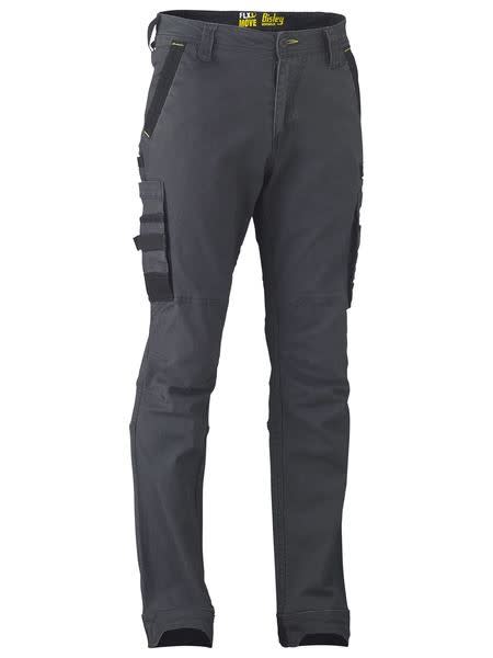 Bisley, FLX & MOVE Stretch Utility Cargo Pant-Regular Fit  - Charcoal - Size: 17