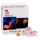 3M 1100 Uncorded Foam Earplugs - Class 3-One Size Fits Most-200-Box