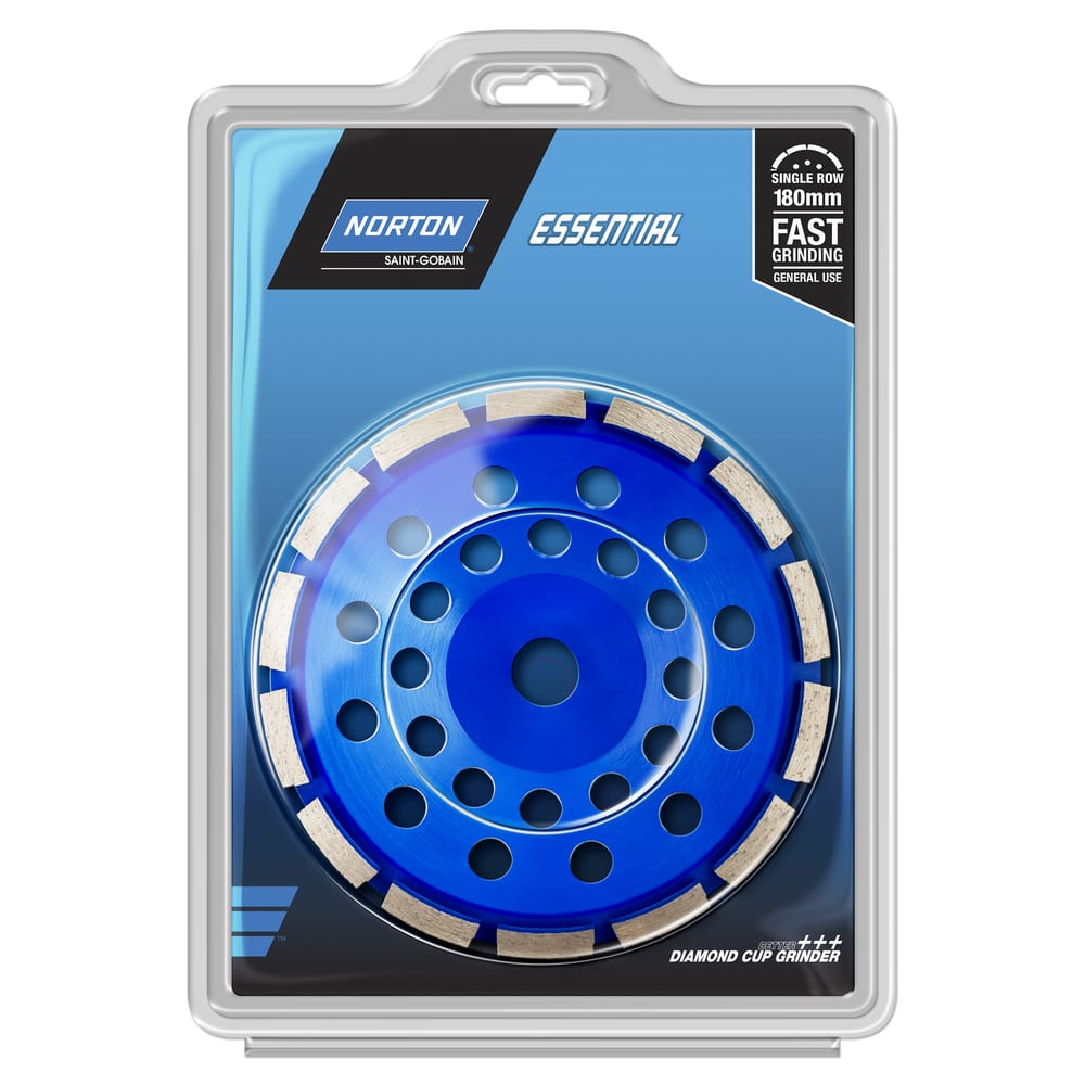 Norton Essential Diamond Cup Wheel 180mm (Each)