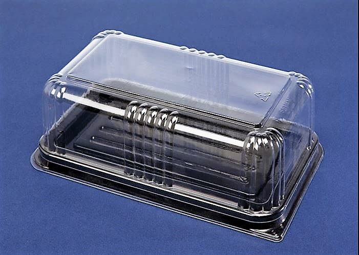 Clear Rectangle Medium Lid 224mm L x 130mm W x81mm H 250 (Case)